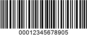 ITF (Interleaved 2 af 5) barcode example